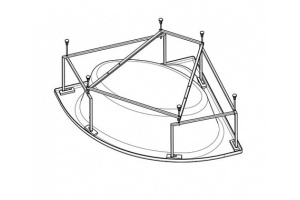 Монтажный комплект для ванны SANTEK Карибы (1WH112430)