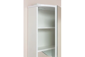 Зеркало-шкаф Onika Лидия 50 R с подсветкой, белый (205004) - 3