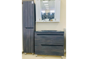 Тумба под раковину напольная Stella Polar Мия 90 черный - 2