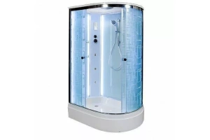 Душевая кабина Deto ЕМ 120х80 с гидромассажем, хром (EM2712LLED+GM) - 2