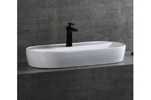 Раковина накладная Ceramalux N 81 белый (D1347) - 3