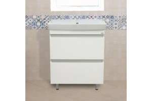 Тумба под раковину Misty Енисей 60 белая глянцевая - 2