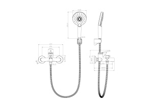 Смеситель Lemark Minima для ванны с душем LM3814C - 2