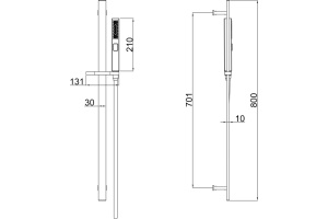 Душевой гарнитур Allen Brau Infinity 5.21013-31 чёрный матовый - 2