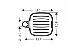 Мыльница Hansgrohe  (26519000) - 2