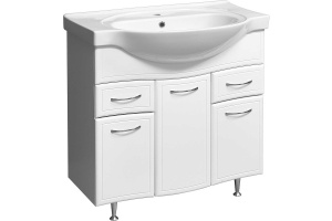 Тумба под раковину Stella Polar Концепт Эльбрус 90 белый