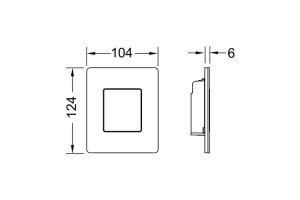 TECEfilo-Solid Urinal, сталь, белый матовый - 2