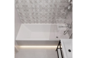 Акриловая ванна DIWO Суздаль 180x80 прямоугольная, пристенная, российская, с ножками - 3