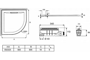 Поддон для душа Jacob Delafon Flight Pure 90х90 белый - 2