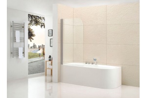 Душевая шторка на ванну CEZARES ECO-V-1 (ECO-O-V-1-80/140-C-Cr) - 2