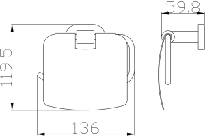 Держатель туалетной бумаги Rav Slezak Yukon хром - белый - 2