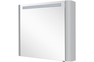 Зеркало-шкаф AM.PM Sensation 80 L, серый шелк