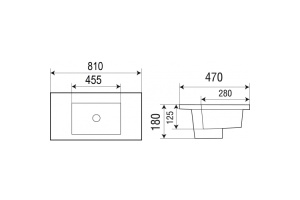 Раковина встраиваемая Weltwasser WW Deilbach 7506-80 81 белый (10000003902) - 2