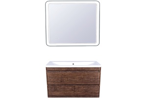 Мебель для ванной Style Line Атлантика 100 Люкс Plus, подвесная, старое дерево