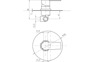 Смеситель для душа Rav Slezak Colorado хром - 2
