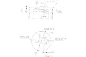 Смеситель для ванны с душем Rav Slezak Seina золото - 2