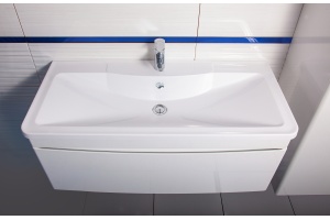 Тумба с раковиной Бриклаер Вега 100 белая - 3