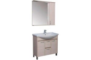 Зеркало Aquanet Донна 100 беленый дуб - 2