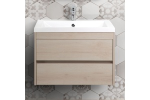 FAMILY База под раковину подвесная с двумя выкатными ящиками, Pino Bianco, 580x480x550, Family-580-2C-SO-PB - 2