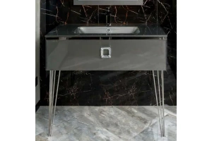 Тумба под раковину Armadi Art Lucido 100 серый - 2