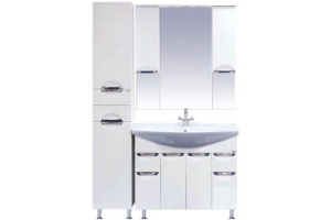 Тумба с раковиной Misty Орхидея 105 белая глянцевая - 2