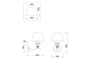 Бра Freya Alessandra FR2016WL-01BZ - 3