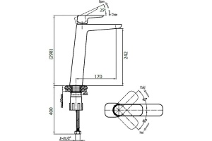 Смеситель Cezares Grace C LC 01 W0 для раковины - 2