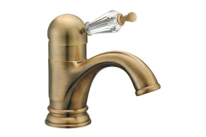 Смеситель для раковины высокий Boheme Medici бронза с прозрачным Swarovski