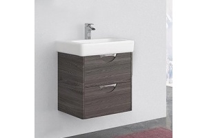 Тумба с раковиной Aquaton Сильва 60 темное дерево - 2