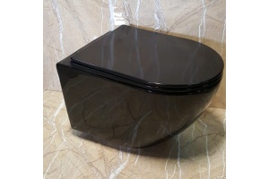 Унитаз подвесной Ceramalux черный (CL2196 -18)