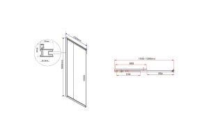 Душевой уголок Vincea Garda 120х100 хром стекло прозрачное - 2