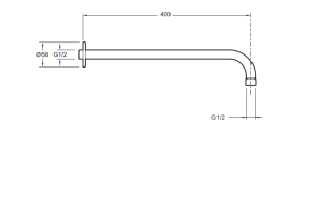 Кронштейн для верхнего душа Jacob Delafon E10039-CP - 2