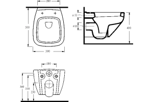 Унитаз подвесной beWash Alster с сиденьем микролифт белый - 2