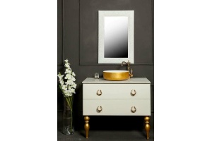 Раковина накладная Armadi Art NeoArt Corian 40 золото - 3