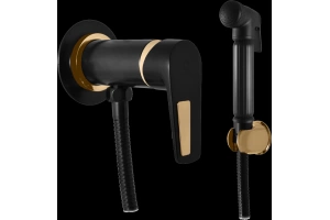 Гигиенический душ Rav Slezak Colorado черный матовый - золото