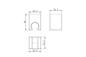 Держатель для ручного душа AQUATEK AQ2400CR - 2