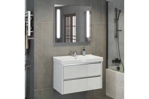 Мебель для ванной Comforty Дублин 75 белый глянец