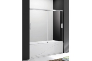 Шторка на ванну Cezares Tandem Soft VF 2 190/145 C Cr IV стекло прозрачное - 2