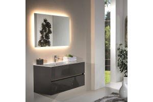 Тумба под раковину Armadi Art Vallessi 120 черный глянец - 2