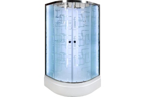 Душевая кабина Deto EM 90х90 (EM2790NLED+GM) - 2