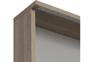 Зеркало-шкаф Aquaton Стоун 80 R с подсветкой светлое дерево - 3