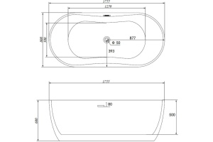 Акриловая ванна Abber AB9219 - 3