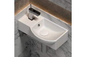 Раковина подвесная Ceramica Nova Element 40х22 белая правая - 2