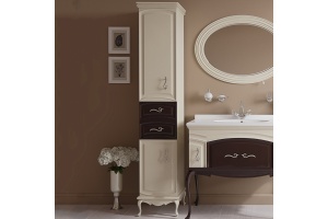 Шкаф-пенал Misty Флоренция бежево-коричневый L