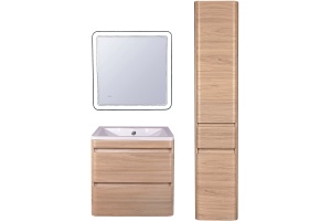 Тумба для комплекта Style Line Атлантика 60 Люкс Plus, подвесная, ясень перламутр - 2