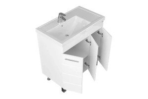 Тумба для комплекта СанТа Омега 80 напольная, белый - 2