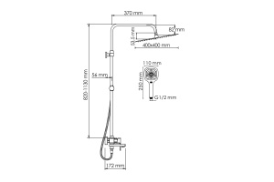 Душевая система WasserKraft 40 хром  - 3