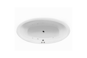 Ванна акриловая Excellent Lumina Soft 190х95 с гидромассажем белый - хром