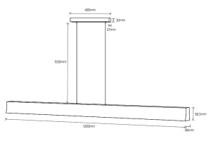 Подвесной светодиодный светильник Mantra Hanok 7540 - 2