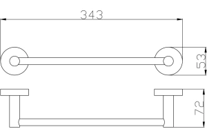 Полотенцедержатель Rav Slezak Colorado 35 хром - 2